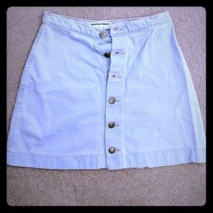 American apparel denim skort